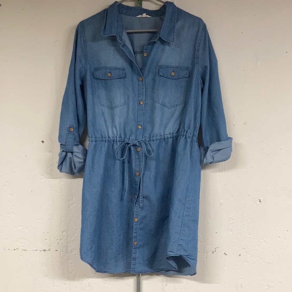 Chambray Denim Dress